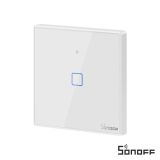  Interruptor (1 Gang) T2 Smart WiFi+RF touch em vidro de encastrar - Sonoff T2EU1C-TX