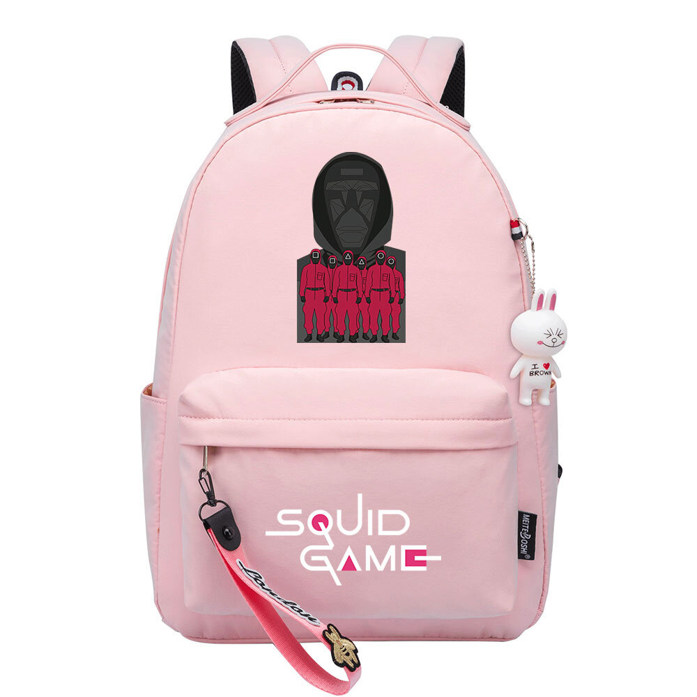 MOCHILA UNKEEPER SQUID GAME DOLL ROSA