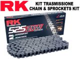 Kit de corrente e roda dentada dianteira 17 dentes, roda dentada traseira 45 detes, RK 525ZXW 17/45T BMW S 1000 XR 15-19