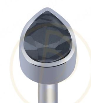 Piercing ponto luz Gota black