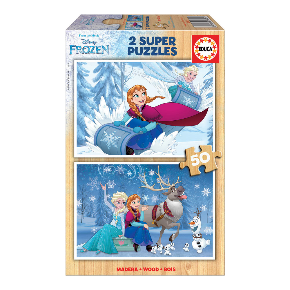 2x Super Puzzle 25 Madeira Frozen 2