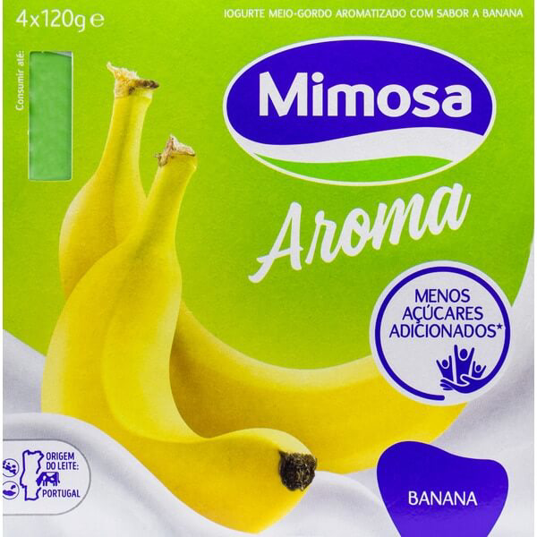 Mimosa Iogurt aroma Banana 120Grs