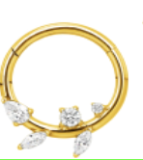 Argola Raminhos 10mm Gold