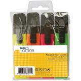 MARCADOR FLUORES TIMEOFFICE 4 CORES