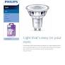 LAMPADA LED GU10 3.5W = 35W PHILIPS 