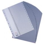 ME INDICE MAB A4 PP CINZA 11 FUROS 1-31