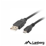 Cabo USB-A 2.0/micro USB 1.8M preto