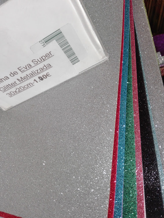 10 foamy super glitter 30x20 cm metalizado colores surtidos