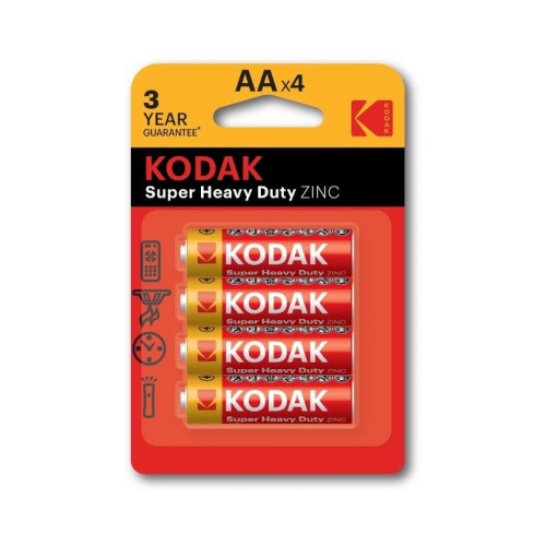 Kodak ZINC extra heavy duty AA battery (4 pack)