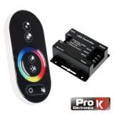 Controlador p/fita led RGB 12V c/comando touch PROK