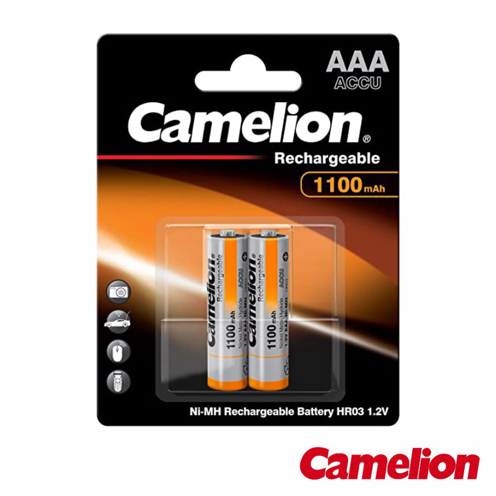 Pilha recarregável 2XAAA 1.2V 1100ma CAMELION