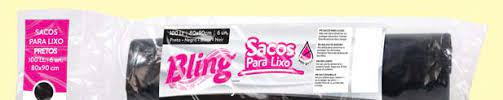 SACO LIXO C/F.P.55X55 30LT 15UN PERF BLING