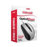 MOUSE MAXELL MOWR-105 OPTICAL 5 BUTTON SILVER 348419