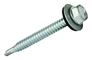 Parafuso Broca ZN C/Sext. 6,3x75 C/Anilha