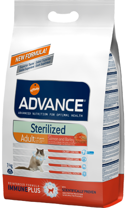Advance Cat Sterilised Sensitive | Salmon & Barley | 3 Kg