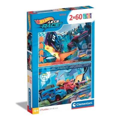 PUZZLE 2X60 HOTWHEELS 