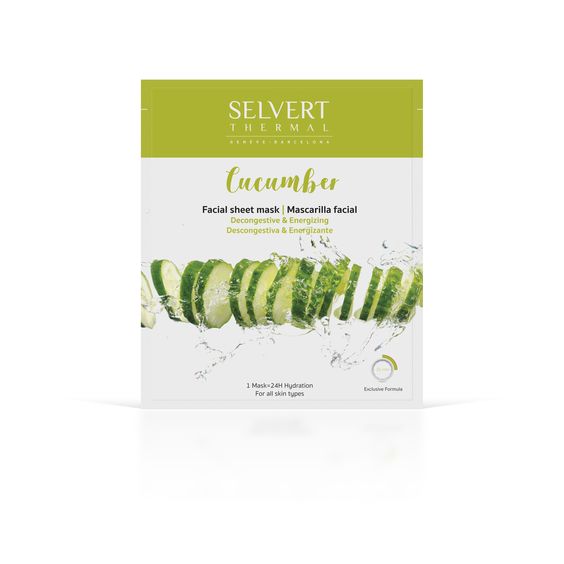 Facial Sheet Mask SELVERT Cucumber