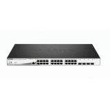 SWITCH 24 DLINK 10/100/1000 POE + 4 GIGABIT/SFP 370W