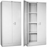 ARMÁRIO DE AÇO 2 PORTAS CINZA