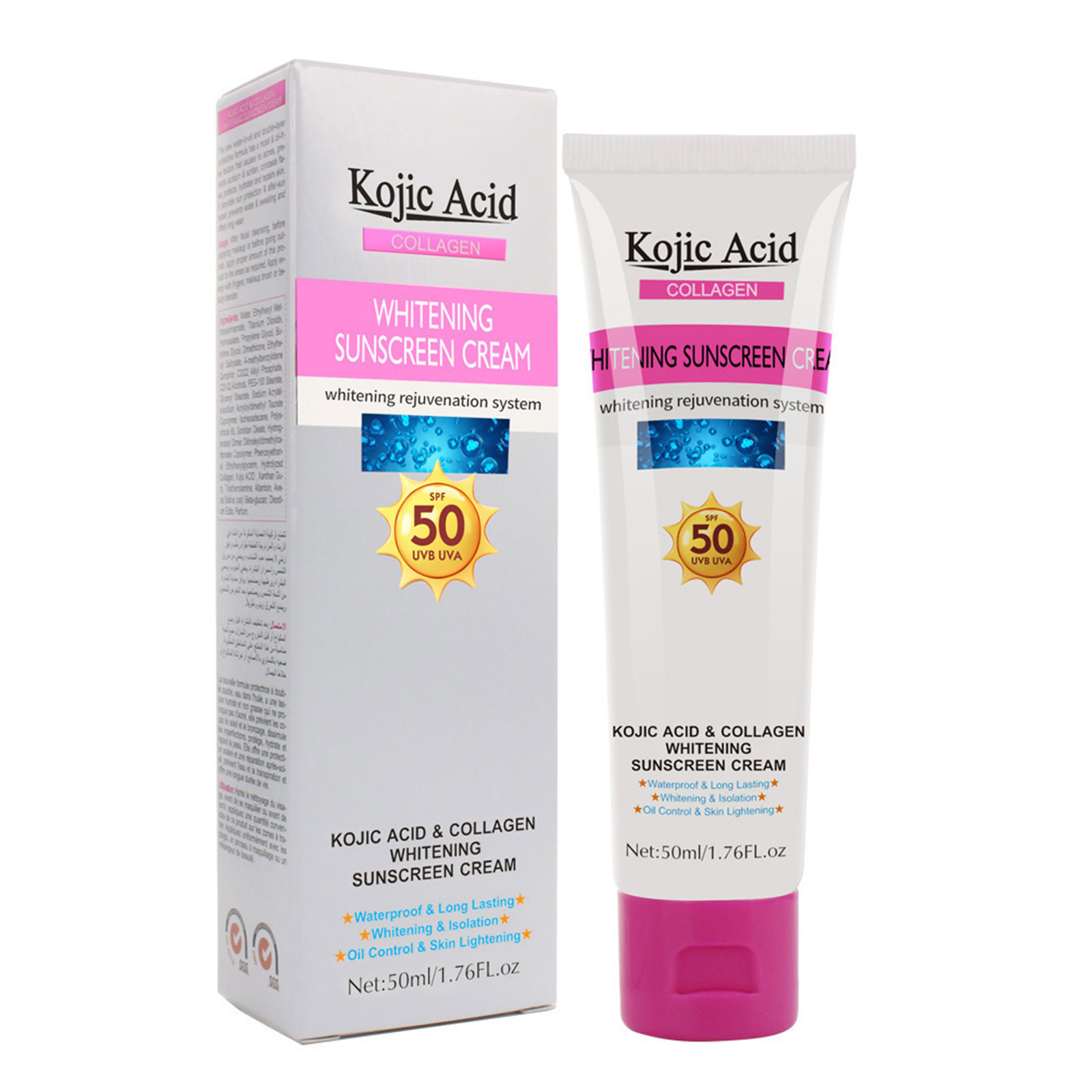 PROTECTOR SOLAR DE ÁCIDO KOJICO E COLAGENO