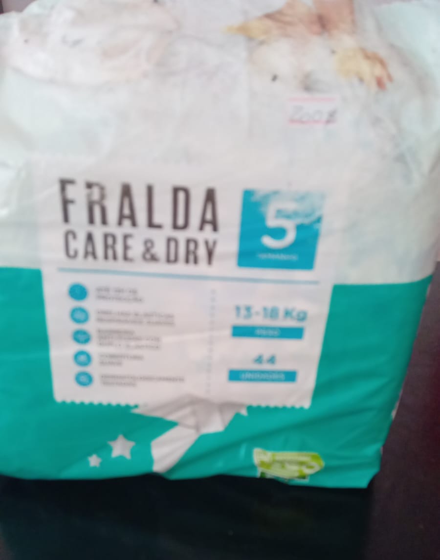 Fralda Pacote tamanho Cinco
