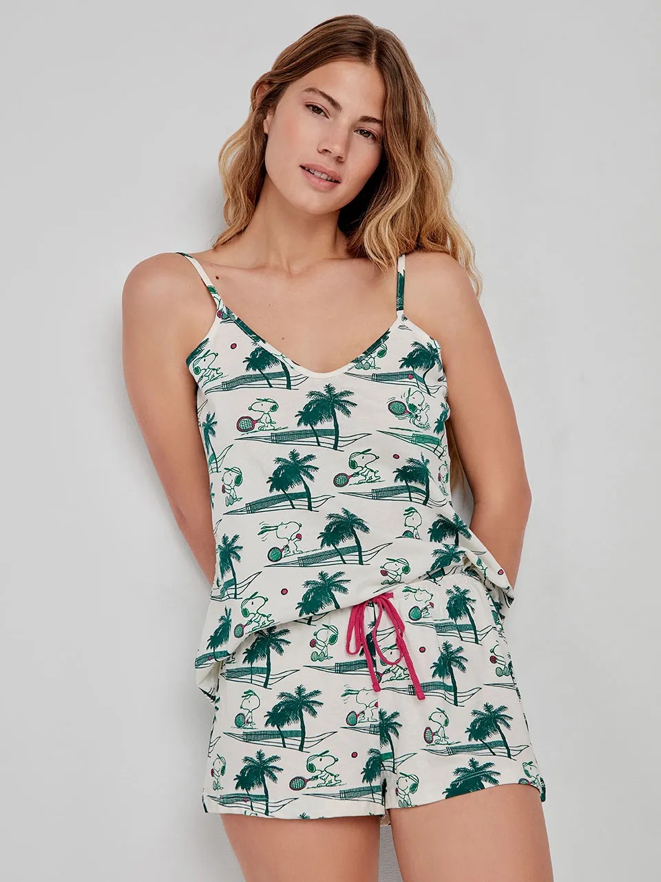 Pijama com alça Snoopy