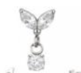 Piercing Asas Pendente 