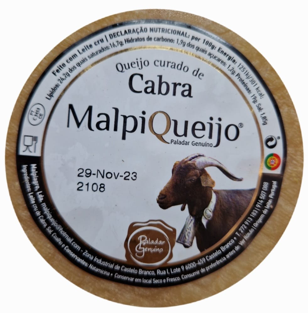 QUEIJO CURADO CABRA MALPIQUEIJO GRD.