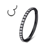 Argola Lisboa 10mm Preta 