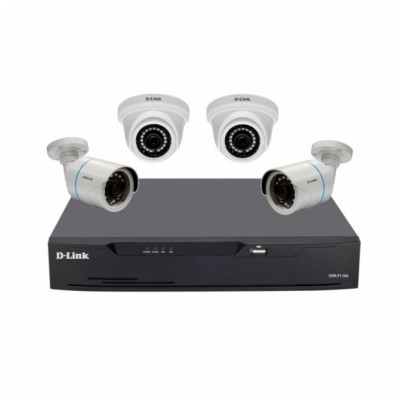 DLINK CAM 4 CAMERA DVR KIT