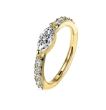 Argola Pingo Novo Gold