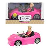 Lauren no seu Cabrio