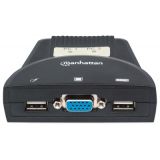 KVM 2 PT USB MANHATTAN C/CABOS +AUDIO