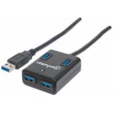 HUB USB-A (3.0) 4xUSB-A mx5 Gbps MANHATTAN