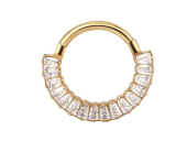 Argola Michigan Lateral 10mm Gold