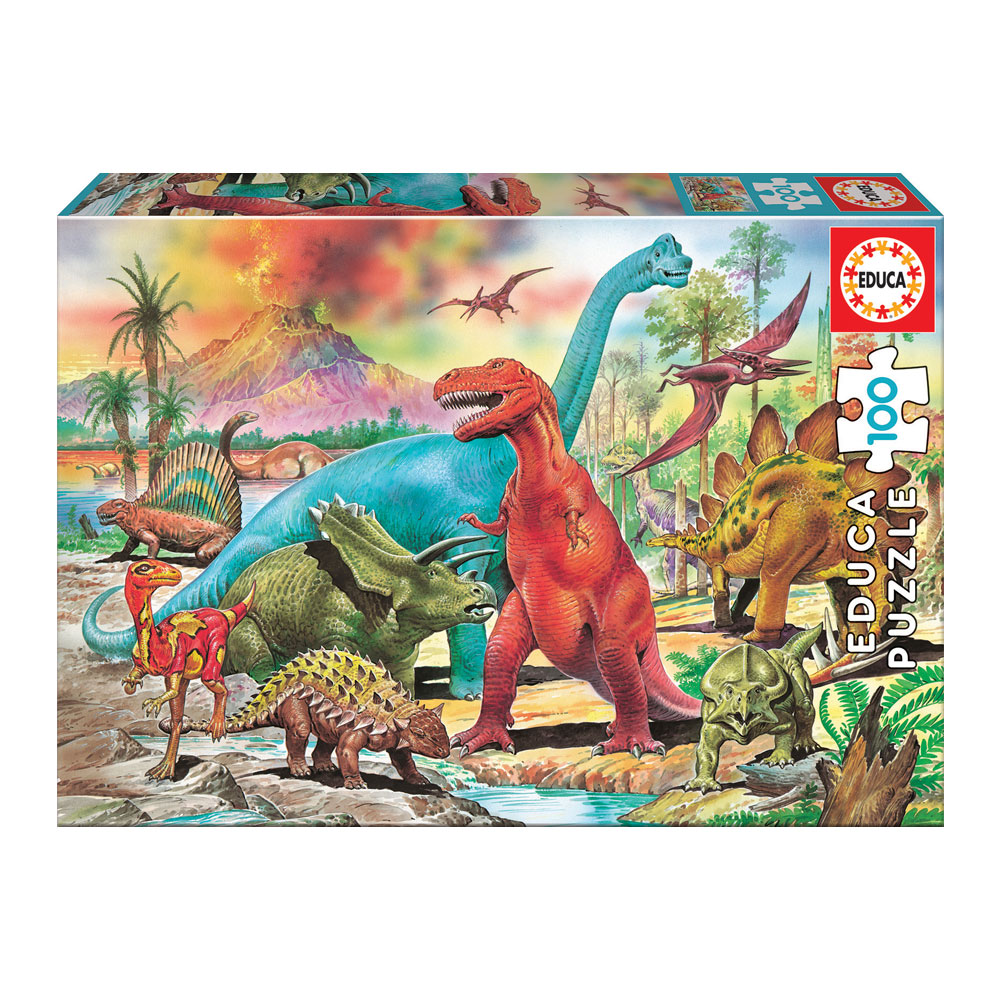 Puzzle 100 peças - Dinaussauros