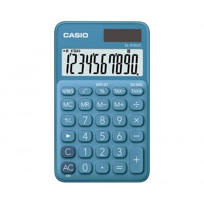 MAQ CALCULAR CASIO BOLSO SL-310UC AZUL