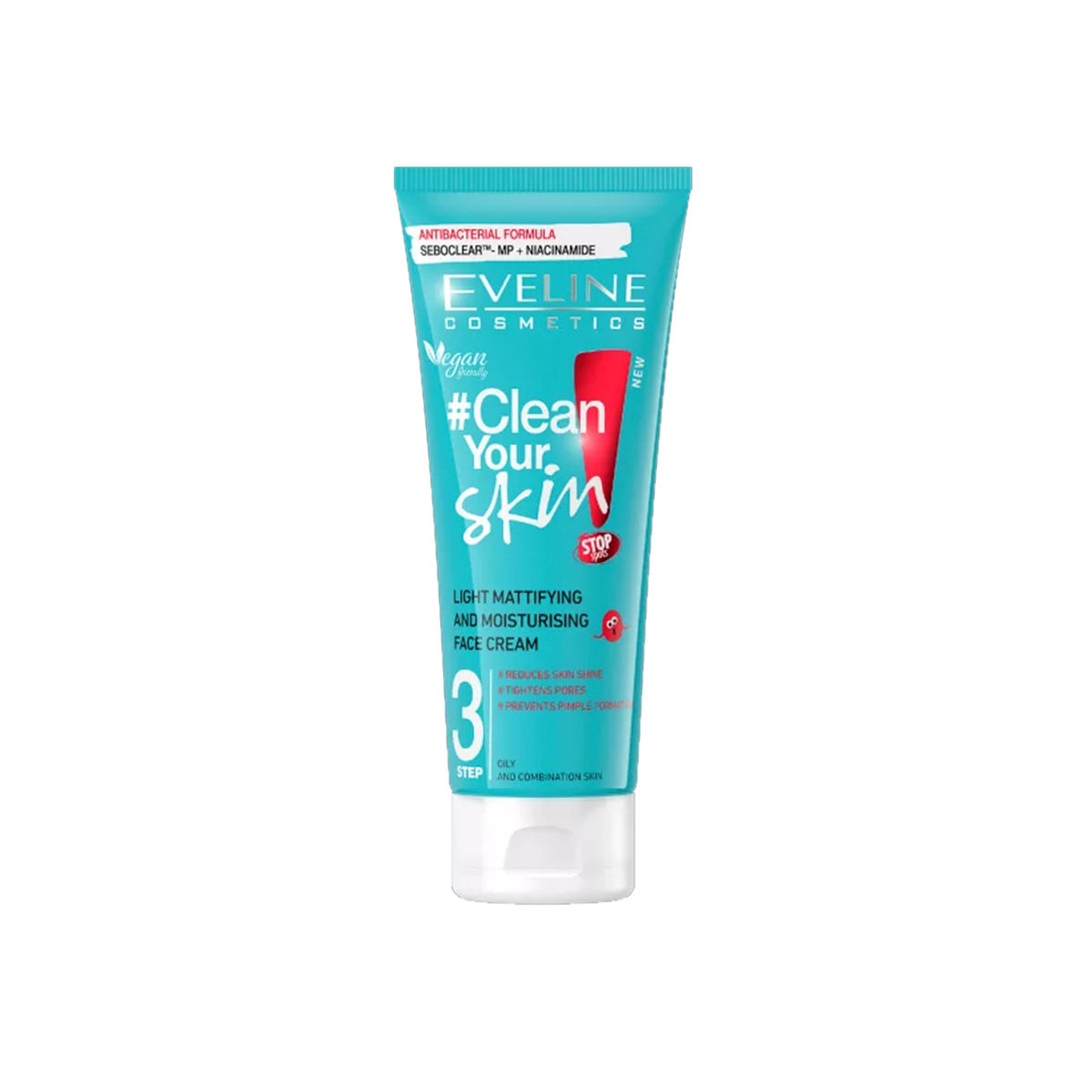 Eveline #CleanYourSkin Creme Facial Hidratante e Matificante 75ML