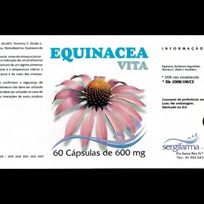 Equinacea 600mg + VitC  60caps (Sergifarma)