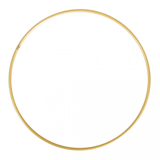 Aro de metal 25 cm dourados