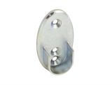 SUPORTE LATERAL OVAL P/ TUBO 16MM ZINC