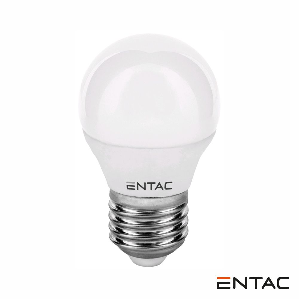 Lampada led esferica E27 6.5W 6400K branco frio ENTAC