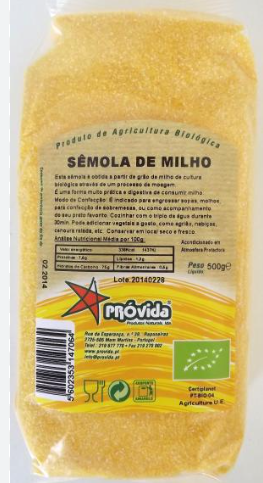 Sêmola de Milho Próvida 500G