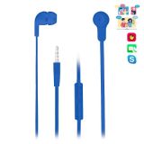 IN-EAR NGS PLASTICO 1.2M CABO 3.5MM AZUL CROSSKIP