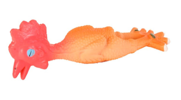 BRINQ. FRANGO PEQ. LATEX C/ SOM 16 CM