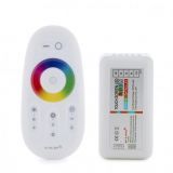Controlador 2,4G fita led RGB+branco controle remoto 12-24VDC/288/576W