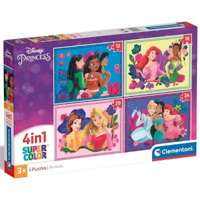 PUZZLE 4 IN 1 DISNEY PRINCESS 