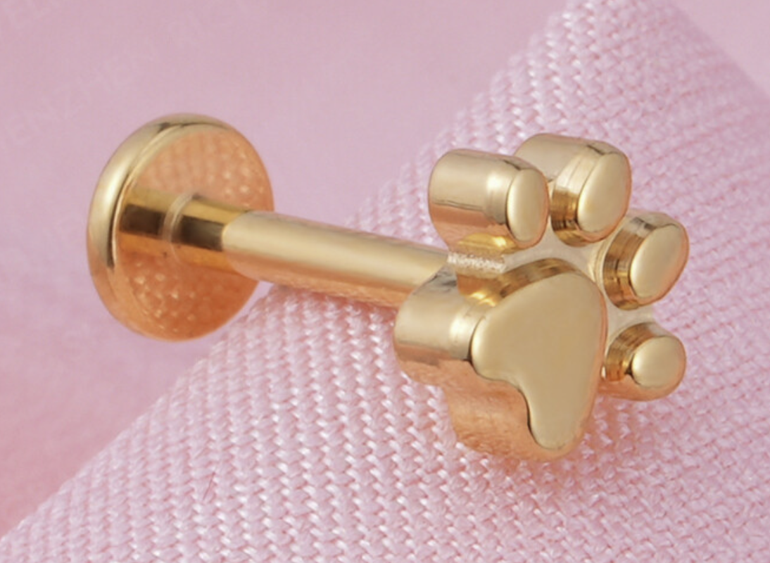 Piercing Patinha pet  Gold