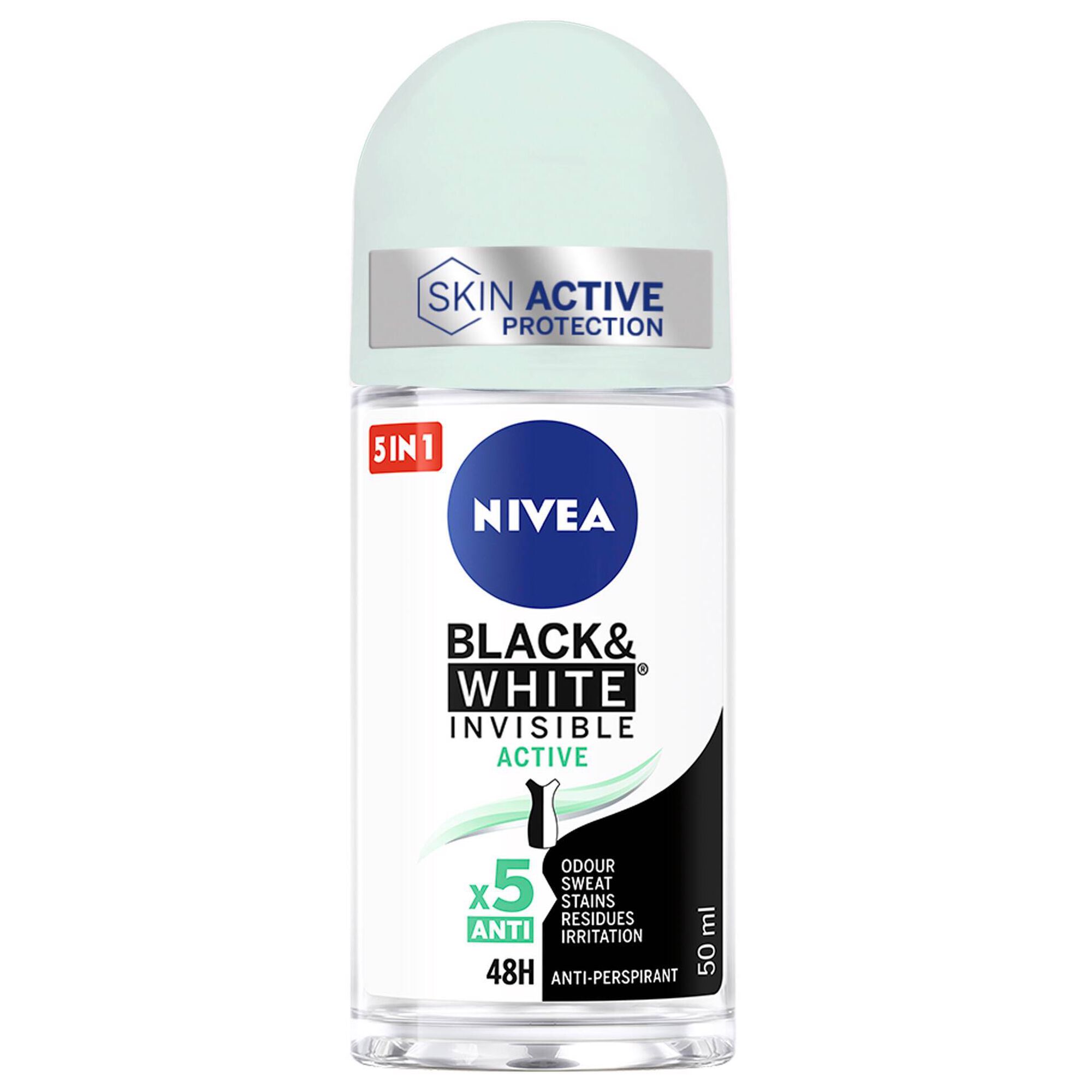 DEO ROLL ON INV B&W ACTIVE NIVEA 50ML