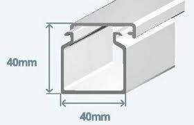 Calha 40x40 branca